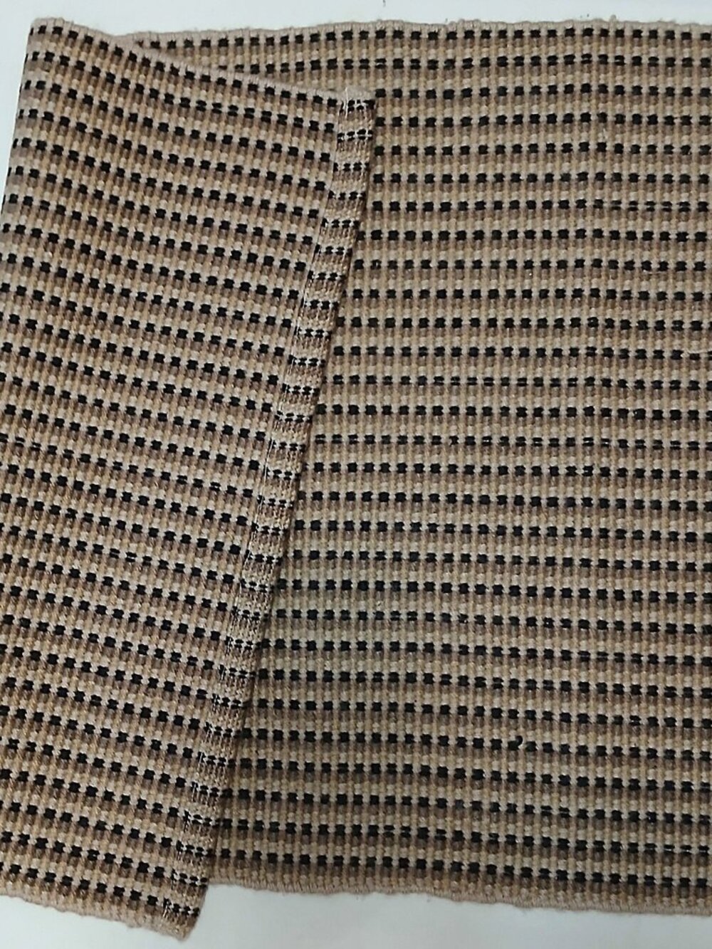 Brown and Black Geometric Wool Accent Rug  by Dash & Albert -  2 x 3'